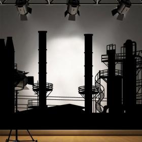 Fabbrica panoramica vinile decorativo
