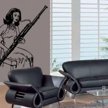 Vinile decorativo giocando il fagotto