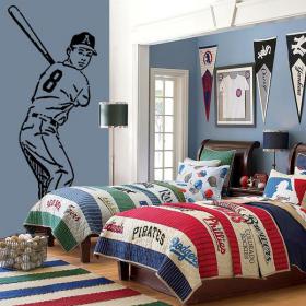 Vinile decorativo di baseball giocatore