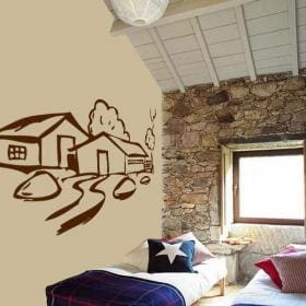 Cottage di vinile decorativo