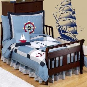 Vela barca vinile decorativo