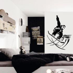 Vinile decorativo Snowboard