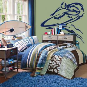 Vinile decorativo Surf tribale