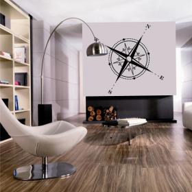 Bussola di vinile decorativo