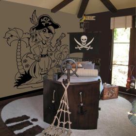 Decorare il pirata bambino Paredes