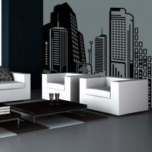 Città decorativo del vinile del futuro