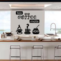 Vinile decorativo di caffè tè Mate