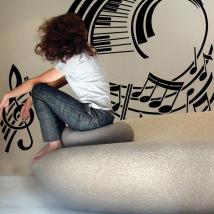 Rigo musicale di decorazione pareti