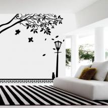 Gatto decorativo vinile su strada