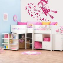 Bambino fata vinile decorativo