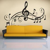Dettaglio musicale vinili decorativi