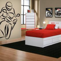 Bici da corsa vinile decorativo Italian 606