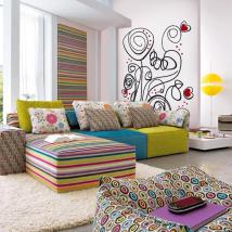 Fiori retrò vinile decorativo Italian 611