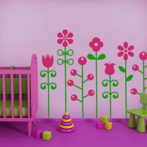 Pannelli luminescente dividendo fluowall fiori bicolore