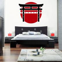Porta vinile decorativo Torii Giappone