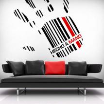 Pannelli luminescente dividendo fluowall codice a sbarre fatte a mano