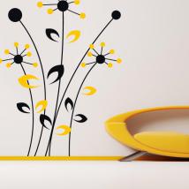 Vinile decorativo muro fiori Bicolor