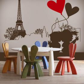 Romantico vinile decorativo Parigi