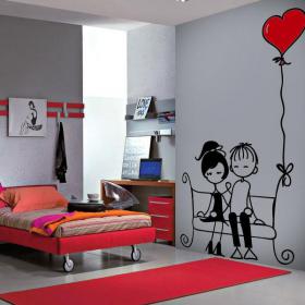 Pannelli luminescente dividendo momenti romantici fluowall
