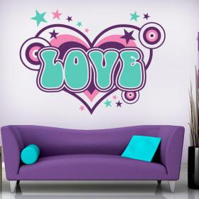 Amore di vinile decorativo