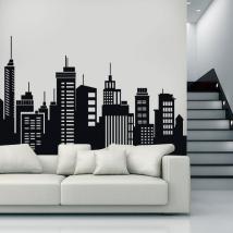 Città di edifici vinile decorativo
