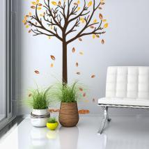 Vinile decorativo albero autunno