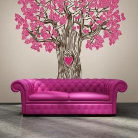 Albero decorativo del vinile dell'amore