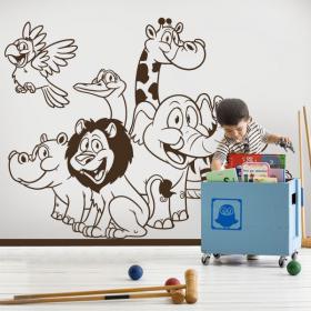 Vinile zoo animali bambini