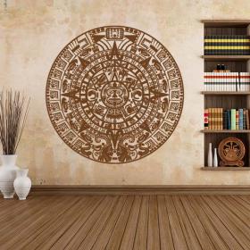 Pietra decorativa del vinile del calendario Aztec Sun