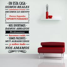 Frasi decorativi del vinile in questa casa Italian 810