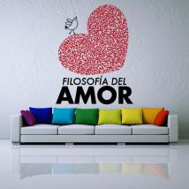 Vinile decorativo frasi filosofia d'amore