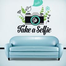 Adesivi in vinile decorativo prendono un Selfie