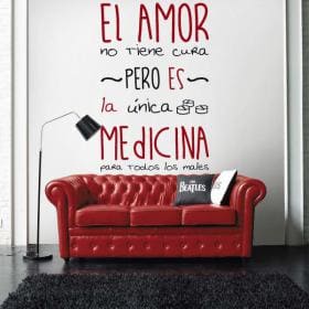 Medicina di vinile adesivo decorativo amore