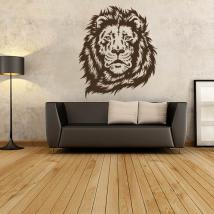 Faccia di leone sagoma decorativa vinile