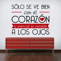 Adesivo vinile decorativo frase del piccolo principe