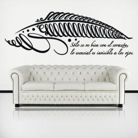 Adesivi e vinile decorativo frase del piccolo principe