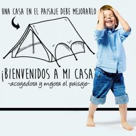 Parete vinile benvenuto a casa mia