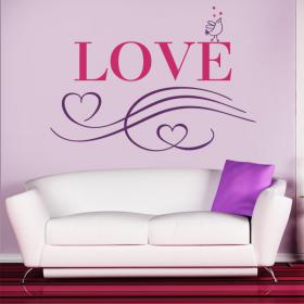 Amore di vinile decorativo