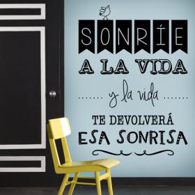Sorrisi adesivo vinile decorativo a vita