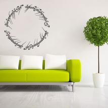 Il Signore del vinile decorativo anelli testo