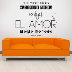 Vinile decorativo se voglio amore