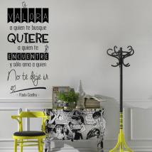 Vinile decorativo con valori quali ricerca di tè