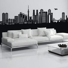 Vinile decorativo Skyline di Tokyo