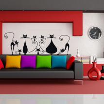 Pannelli luminescente, dividendo la famiglia gatti fluowall