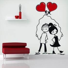 Momenti romantici di vinile decorativo