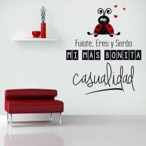 Vinile decorativo romantiche frasi sono e saranno