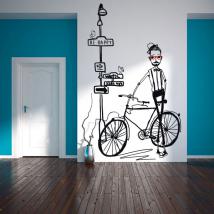 Sagoma decorativa vinile Hipster
