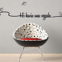 Frasi decorativi vinile c'era una volta