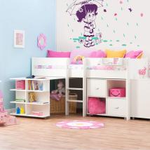 Pioggia in vinile per bambini e farfalle