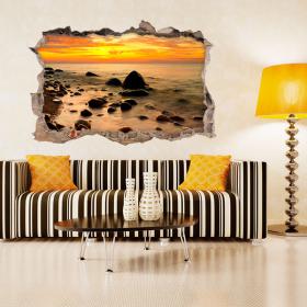 Rocce 3D vinile nel mare